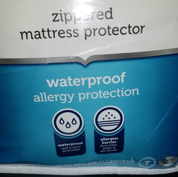 New Allerease Zip Mattress Protector Waterproof Queen - Picture 6 of 9
